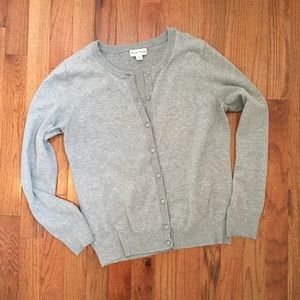 Studio Works Gray Cardigan Sweater